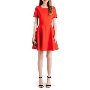 Ted baker flirty orange elegant dress